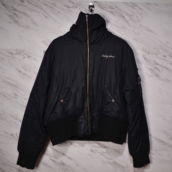 Baby Phat Jackets & Blazers - Vintage Black Baby Phat Hooded Coat